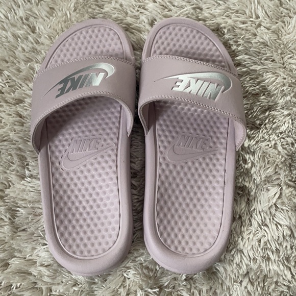 Nike Shoes | Nike Purple Slides Size 6 Sandals | Poshmark
